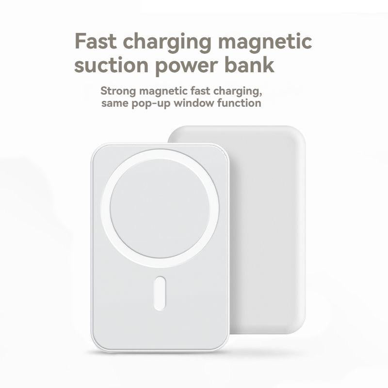 Magnetic Power Bank,5000Mah Portable Charger,Fast Charging for Iphone 17/16/15/14/13/12 Pro/Pro Max/Plus,White Magsafe Wireless Battery