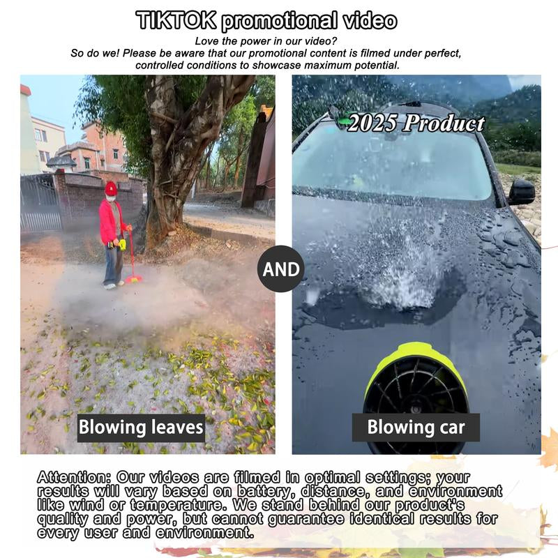 SEESE Turbo Jet Blower,Leaf Blower, Violent Turbo Fan, Pure Copper Motor,Car Drying after Wash, Handheld Snow Blower,Cordless Turbo Power Air Duster,Home Improve,Garden Mainte Perfect Christmas & New Year Gift Idea