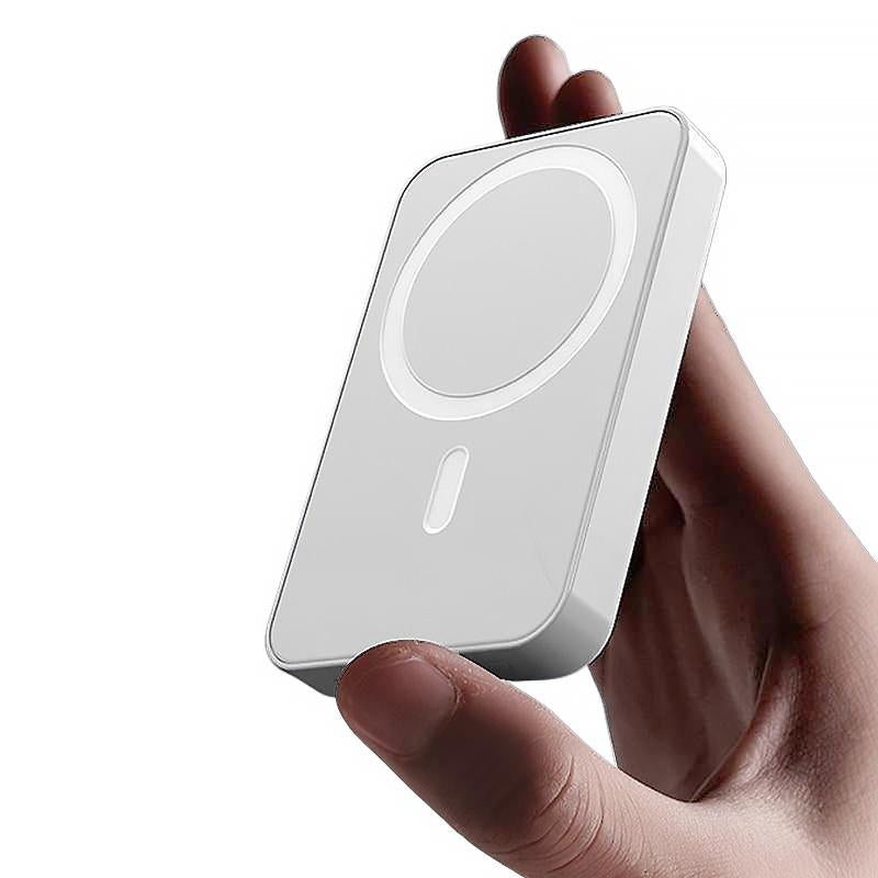 Magnetic Power Bank,5000Mah Portable Charger,Fast Charging for Iphone 17/16/15/14/13/12 Pro/Pro Max/Plus,White Magsafe Wireless Battery