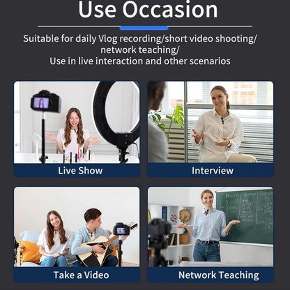 Wireless Lavalier Microphone for Iphone - Android, Ipad, Tablets, Bluetooth Mini Microphone with Noise Canceling,65Ft Transmission,6H Battery Life, Professional Lapel Mic for Video Recording