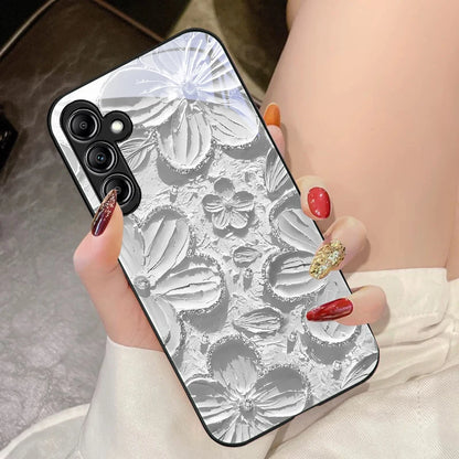 Oil Painting Flowers for Samsung Galaxy A14 4G 20 30 52 20S 21S 22 A32 33 34 42 50 51 53 54 70 71 72 73 5G Glass Phone Case
