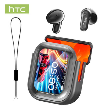 HTC NE20 Bluetooth 5.4 Earphones LED Display High Fidelity Waterproof Wireless Earphones | Suitable for Office, Sports, Study and Audio Calls | Built-In Microphone | Earphones
